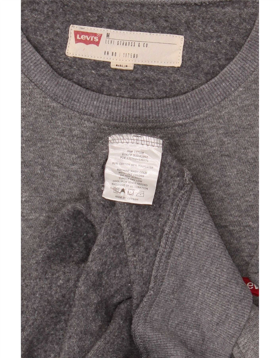 Levi's Herre sweatshirt Jumper Medium Grey Bomuld