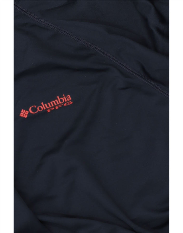 Columbia Herre Omni-Shade Grafisk Pullover Træningsdragt Top XL Navy Blue