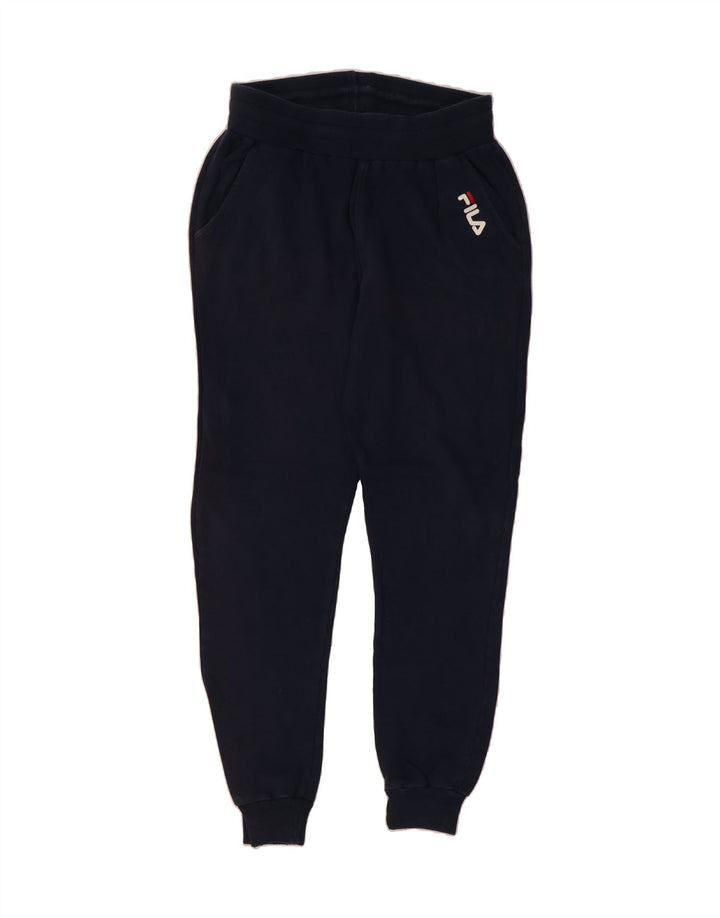 FILA Mens Tracksuit Trousers Joggers Medium  Navy Blue Cotton Vintage Fila and Second-Hand Fila from Messina Hembry 