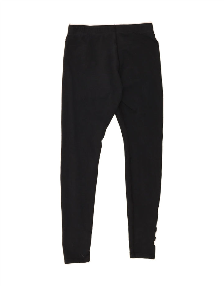 NIKE Womens Graphic Leggings UK 12 Medium  Black Cotton Vintage Nike and Second-Hand Nike from Messina Hembry 