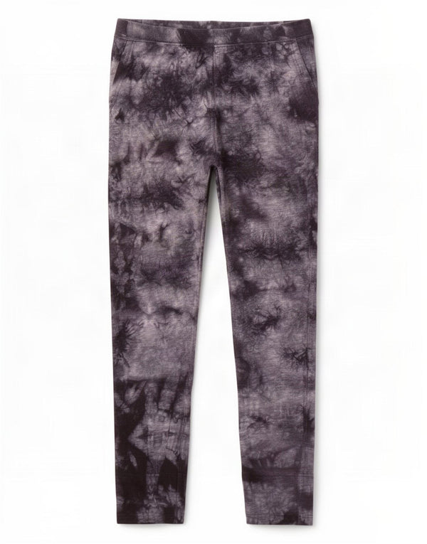 Calça legging feminina Converse UK 14 média preta tie-dye