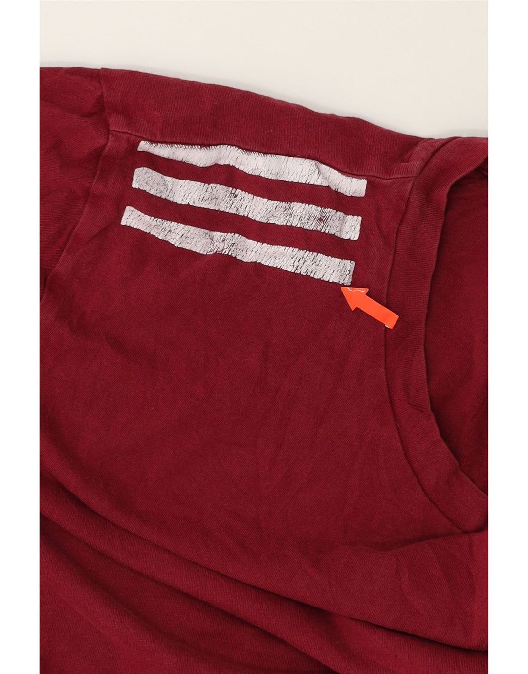 ADIDAS Mens T-Shirt Top Medium Maroon Cotton Vintage Adidas and Second-Hand Adidas from Messina Hembry 