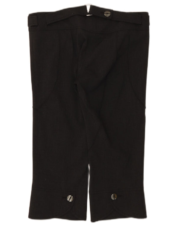 Patrizia Pepe Womens Capri Trousers IT 42 Medium W30 L19 Grey Wool
