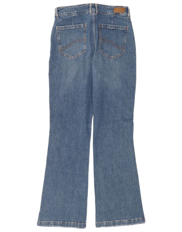Fat Face Womens Fly Flared Jeans UK 12 Medium W30 L31 Blue Cotton