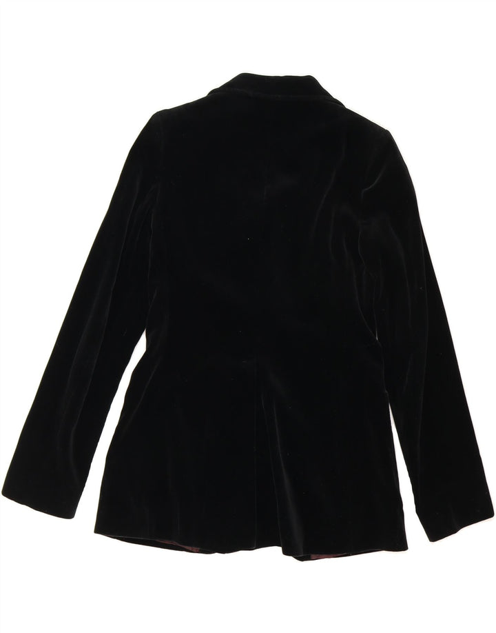 BRIAN TUCKER Womens 2 Button Blazer Jacket UK 10 Small Black Vintage Brian Tucker and Second-Hand Brian Tucker from Messina Hembry 
