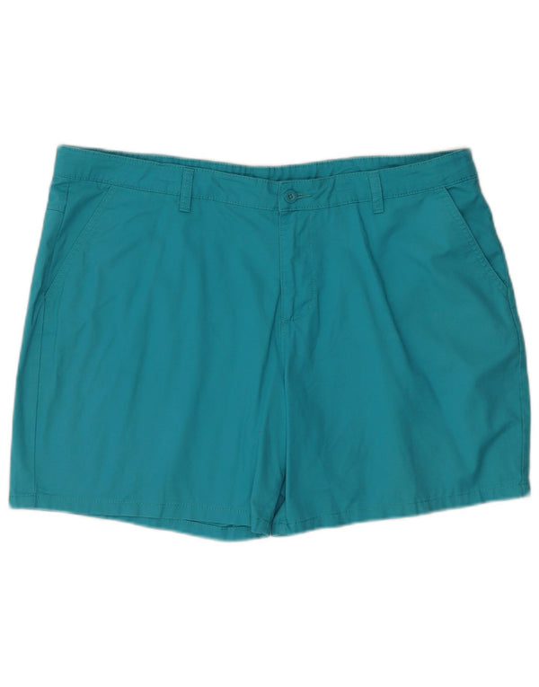 Mountain Warehouse Short Chino Regular pour Femme UK 18 XL W38 Bleu Coton