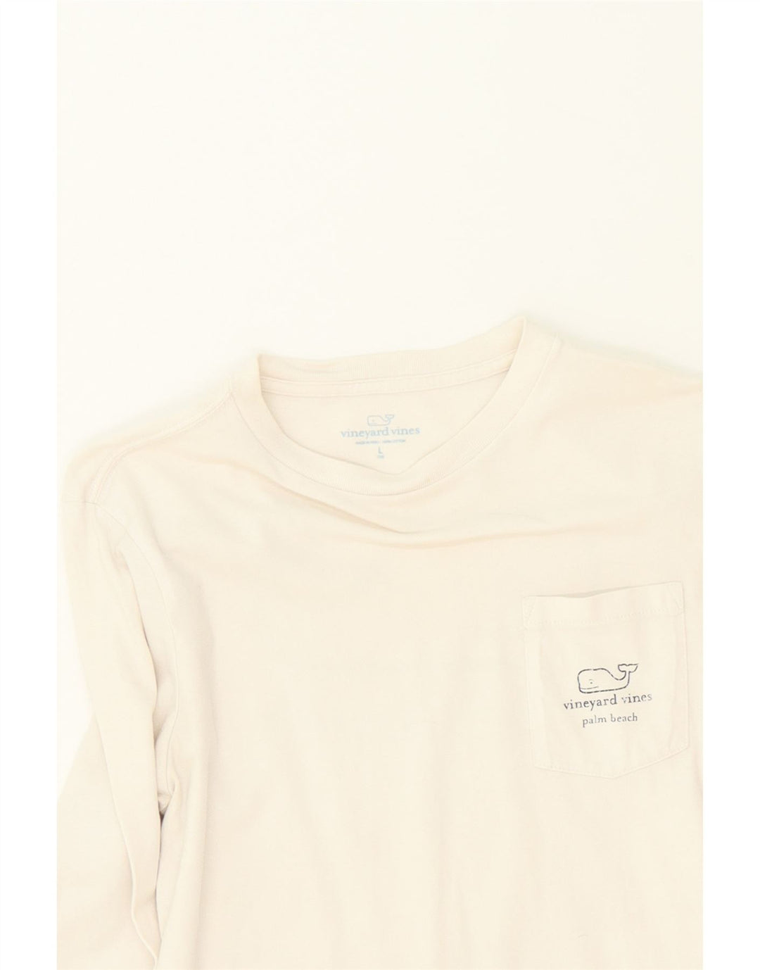 VINEYARD VINES Boys Graphic Top Long Sleeve 13-14 Years Large  White Vintage Vineyard Vines and Second-Hand Vineyard Vines from Messina Hembry 