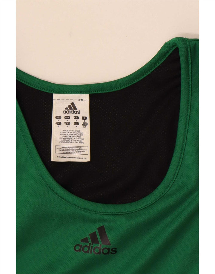 Adidas Mens Vest Top Small Green Polyester