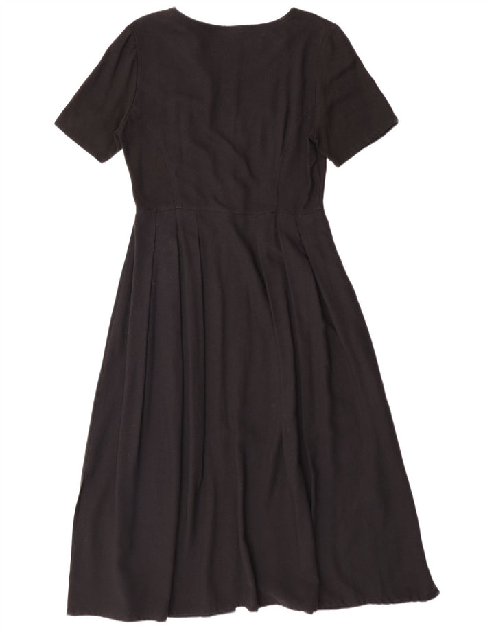 TREND Dame Maxi Dress UK 10 Small Black Viscose
