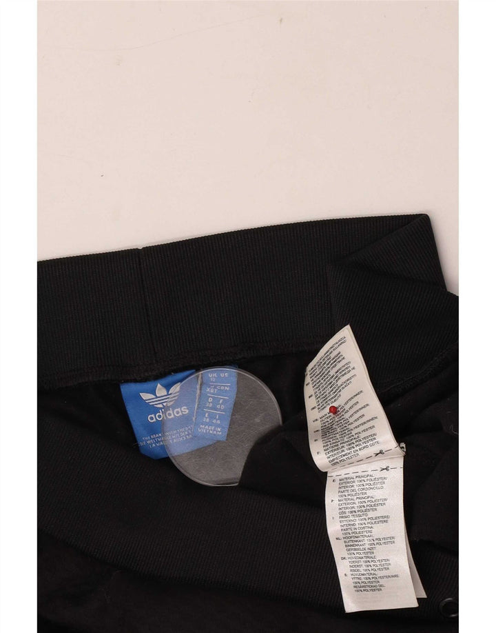 Adidas Pantalon de survêtement graphique pour femme UK 12 Medium Noir Polyester