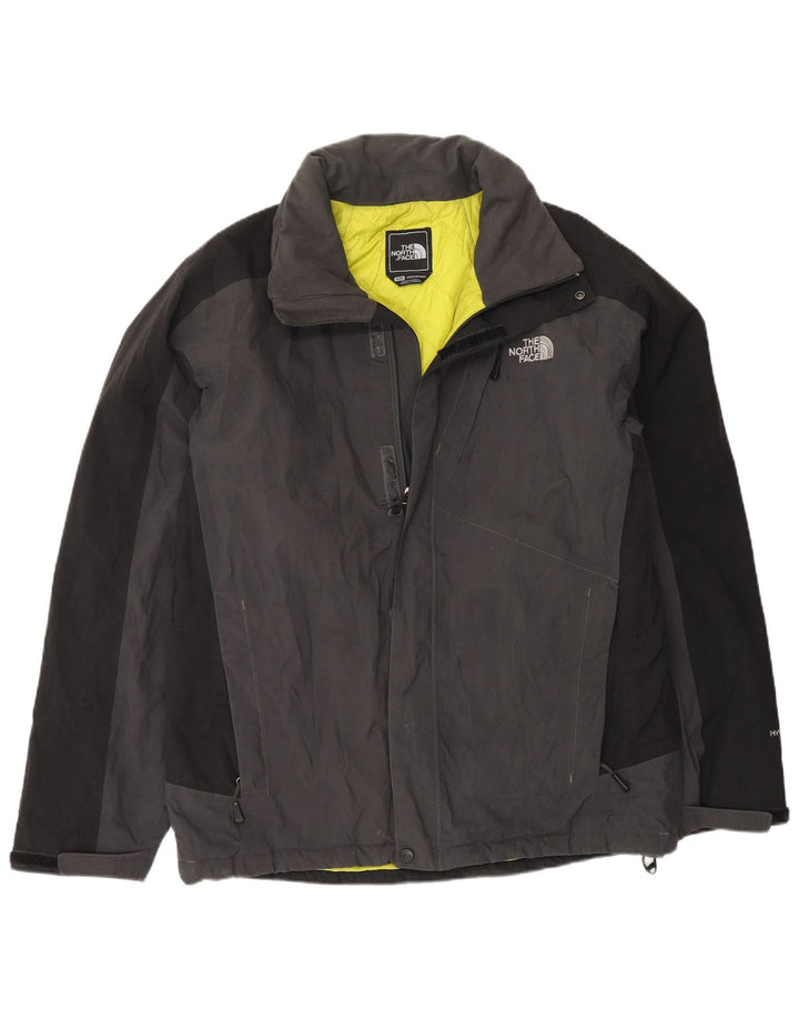 The North Face Mens Windbreaker Jacket UK 38 Medium Grey Colourblock Nylon