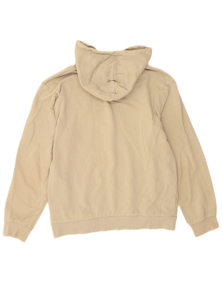 Puma Mens Hoodie Jumper Medium Beige Cotton