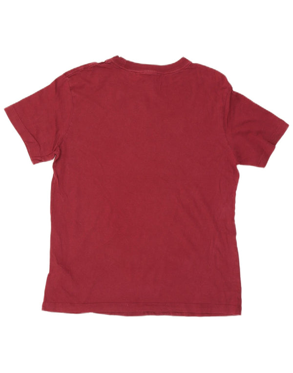 Nike Mens Graphic T-Shirt Top Small Maroon Cotton