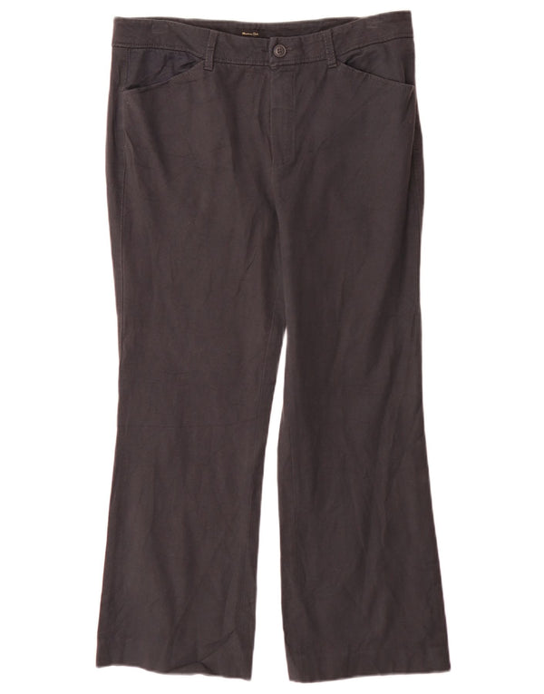Massimo Dutti Pantalon décontracté bootcut pour femme EU 42 Large W32 L27 Gris
