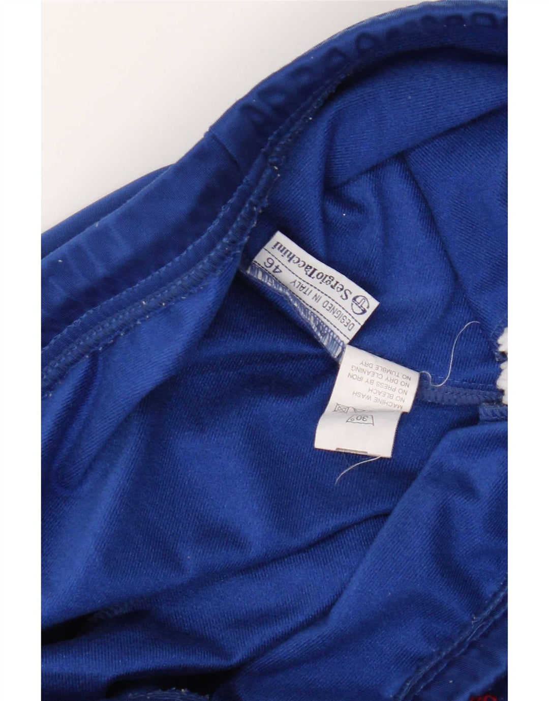 Sergio Tacchini Mens Tracksuit Trousers IT 46 Small Blue Polyester