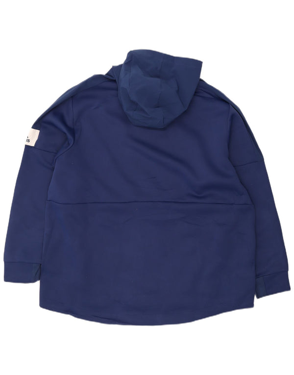 Felpa con cappuccio grafica Adidas Tampa Bay Lightning da uomo 2XL blu navy