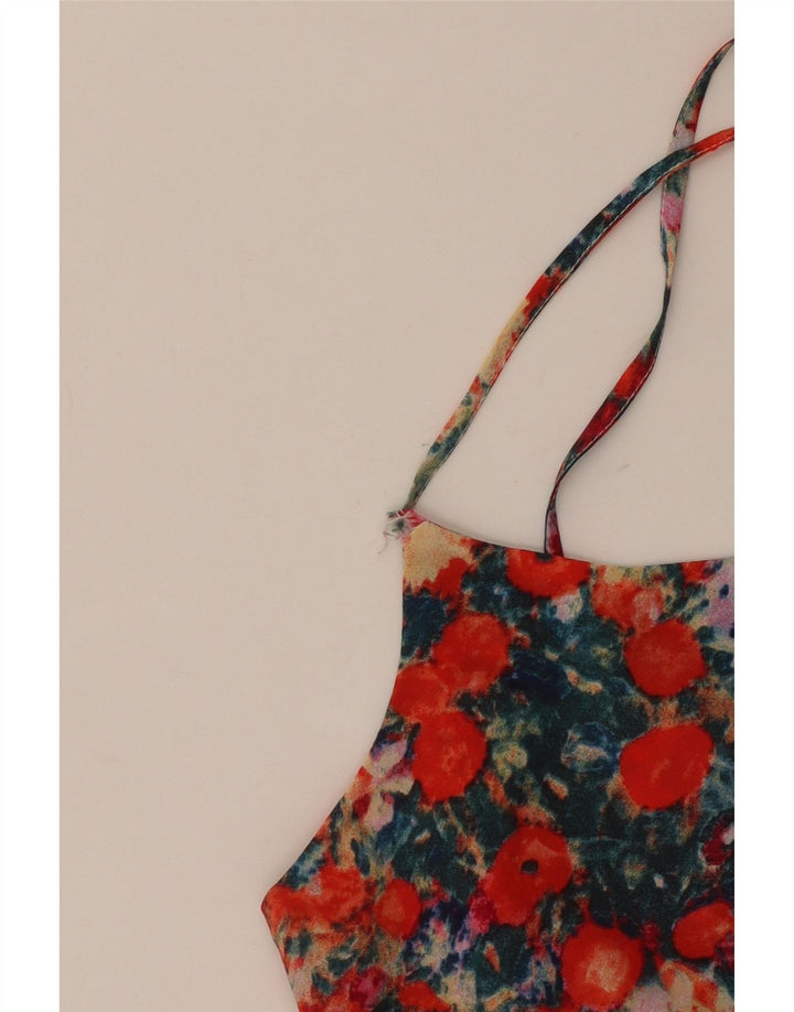 Oasis Womens Cami Top UK 10 Small Multicoloured Floral Polyester