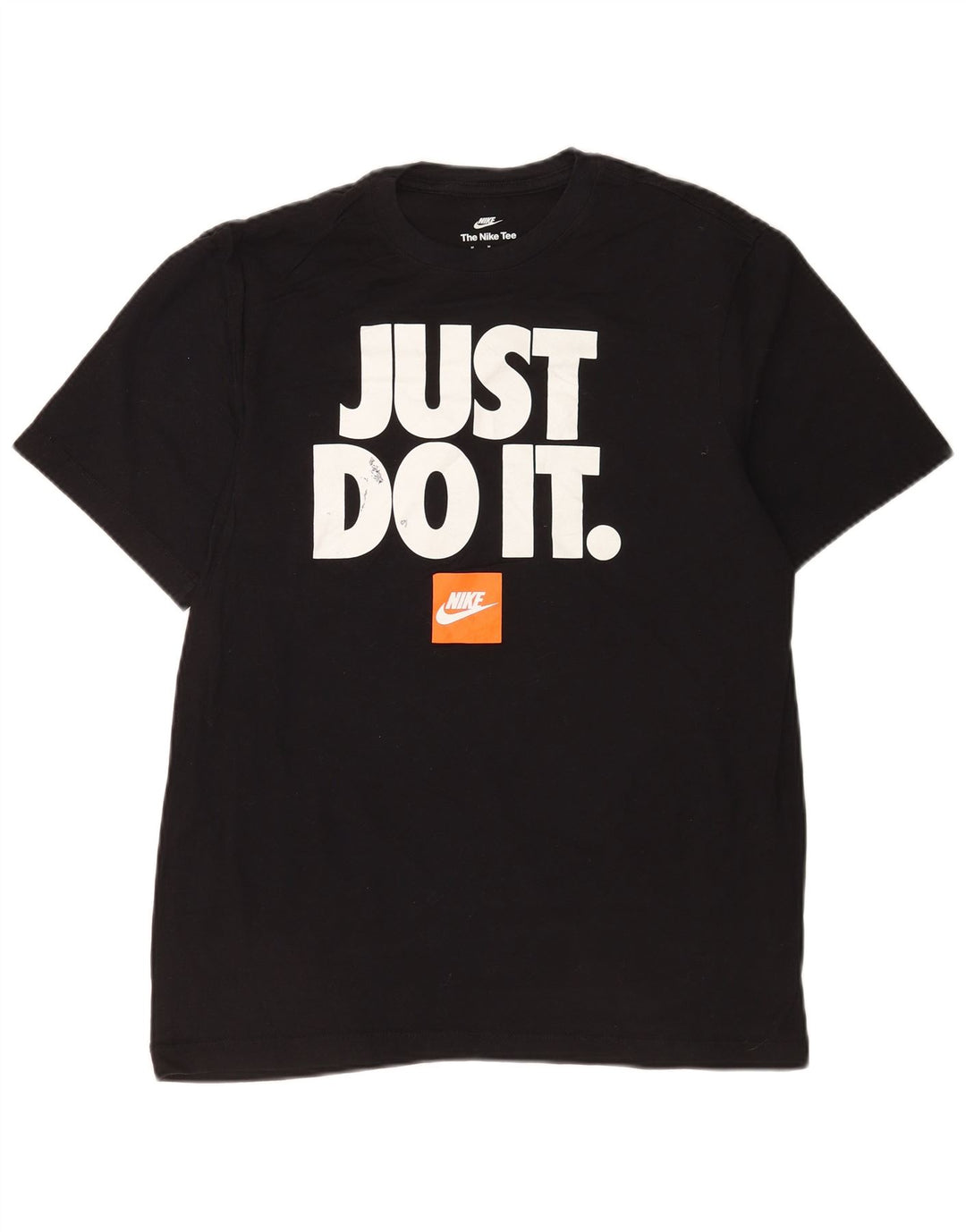 Nike Mens Graphic T-Shirt Top Medium Black Cotton