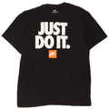 T-shirt grafica da uomo Nike Top in cotone nero medio