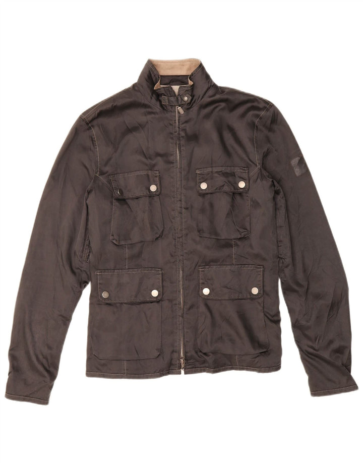 BELSTAFF Mens Utility Jacket EU 46 Small Black Polyester