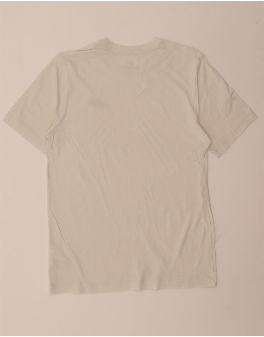 NIKE Mens T-Shirt Top Medium Off White Cotton Vintage Nike and Second-Hand Nike from Messina Hembry 