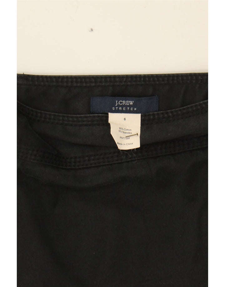 J. CREW Womens A-Line Skirt US 6 Medium W30 Black Cotton Vintage J. Crew and Second-Hand J. Crew from Messina Hembry 