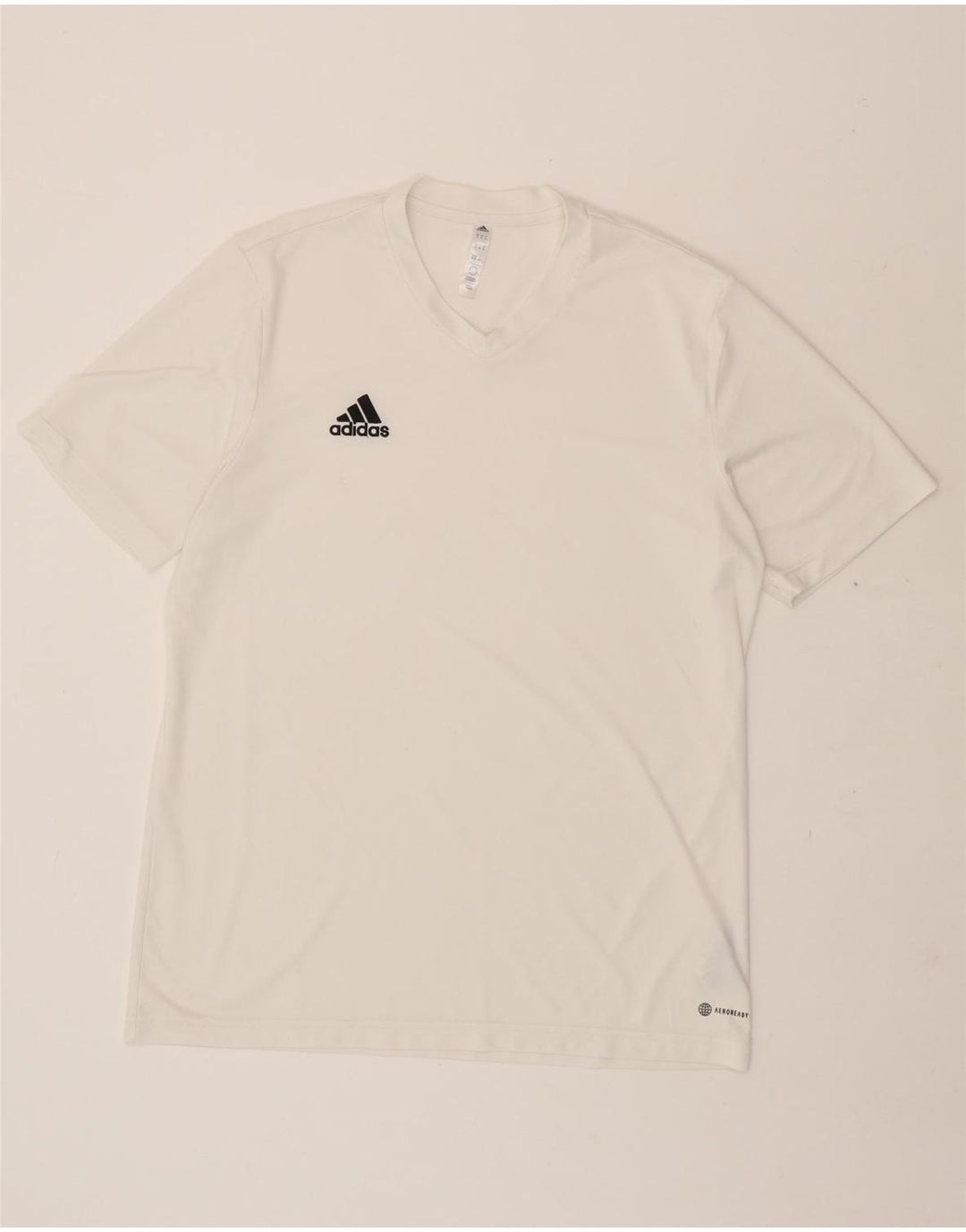 ADIDAS Mens Aeroready T-Shirt Top XL White Polyester Vintage Adidas and Second-Hand Adidas from Messina Hembry 