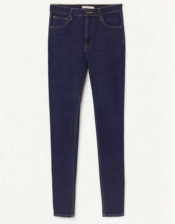 Levi's Damen Mile High Super Skinny Jeans W29 L32 Marineblau Baumwolle