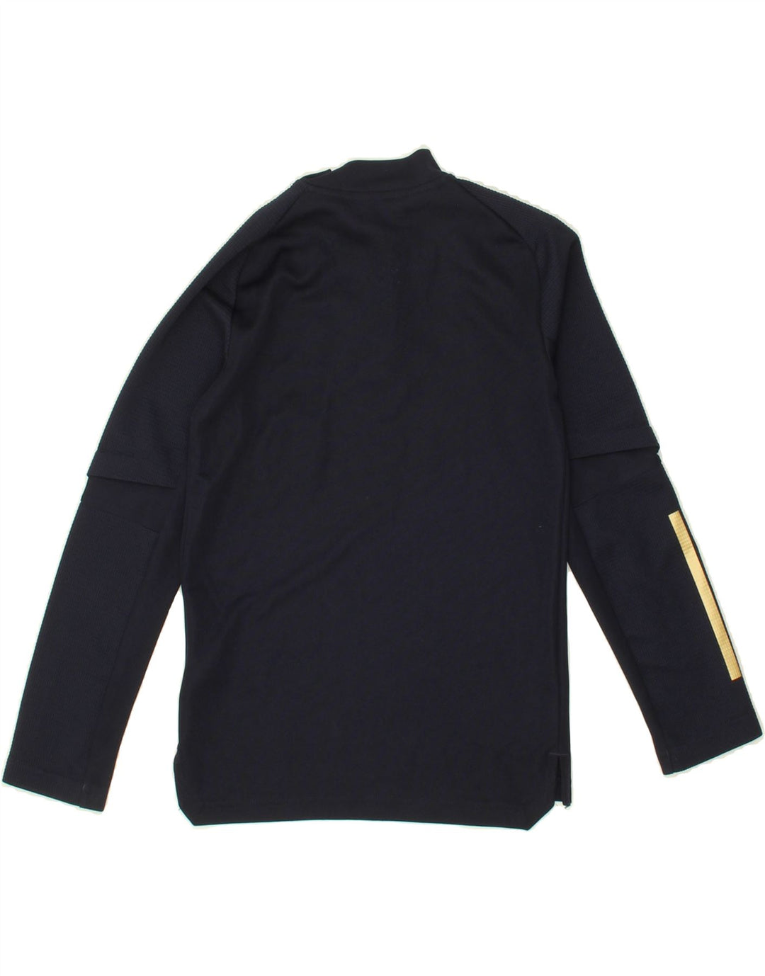ADIDAS Boys Aeroready Zip Neck Pullover Tracksuit Top 7-8 Years Navy Blue Vintage Adidas and Second-Hand Adidas from Messina Hembry 