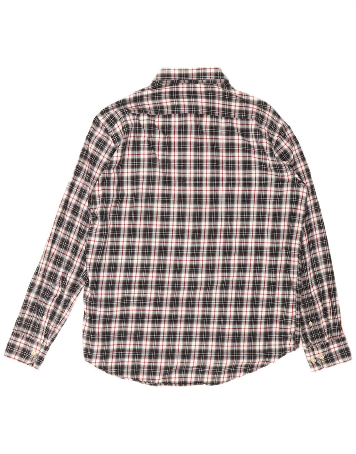 CARRERA Mens Flannel Shirt XL Black Check Cotton