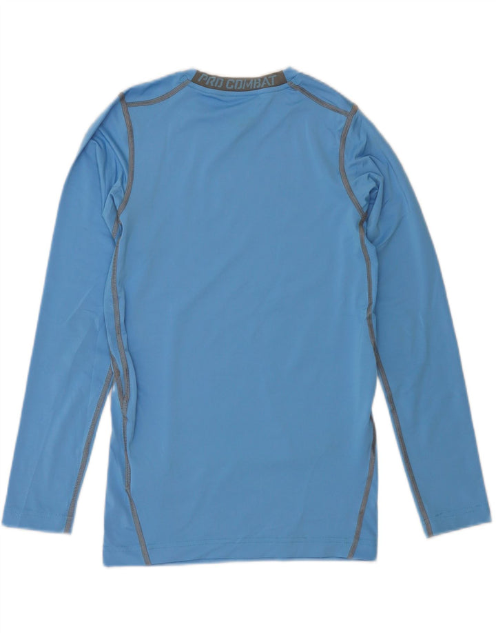 NIKE Boys Dri Fit Top Long Sleeve 13-14 Years XL Blue Polyester Vintage Nike and Second-Hand Nike from Messina Hembry 
