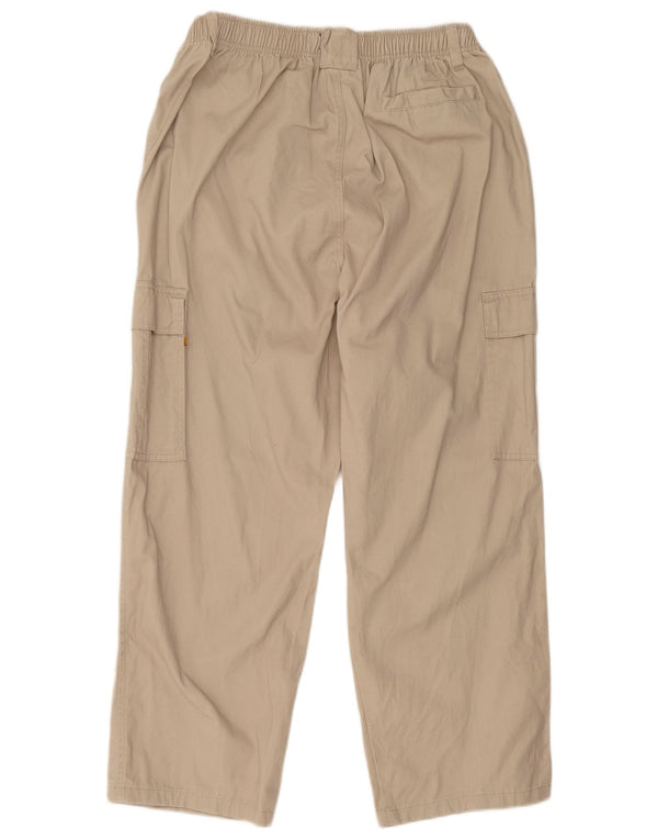 Farah Mens Straight Cargo nadrág XL W34 L27 bézs pamut
