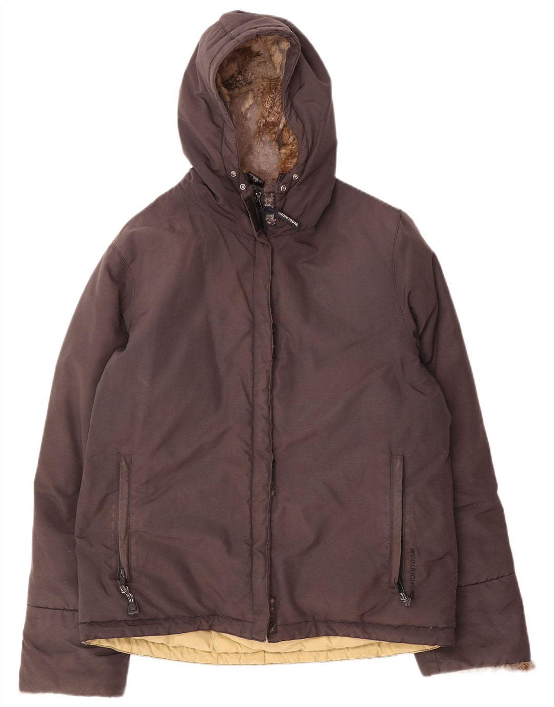 Woolrich Γυναικείο μπουφάν με κουκούλα UK 16 Large Brown