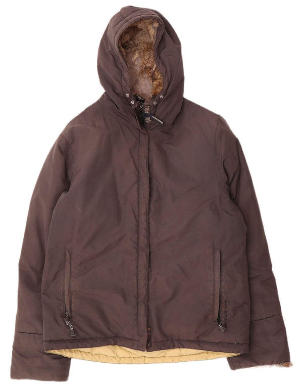 Woolrich Γυναικείο μπουφάν με κουκούλα UK 16 Large Brown