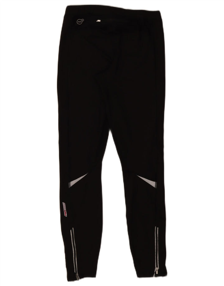 PUMA Womens Leggings UK 12 Medium  Black Colourblock Polyester