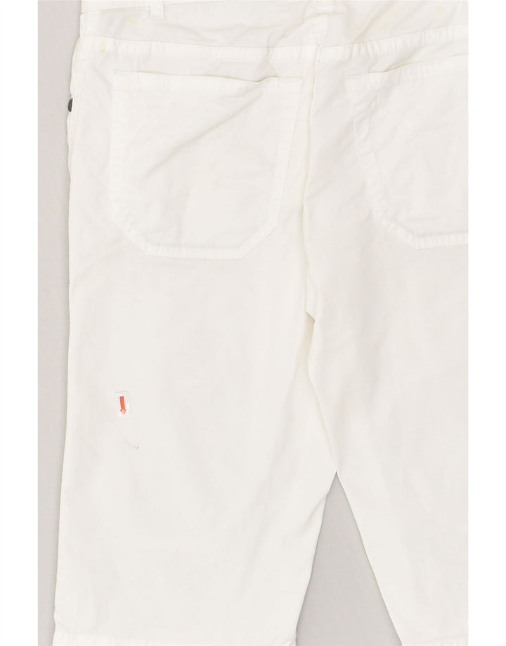 JECKERSON Womens Bermuda Shorts W27 Small White Cotton | Vintage Jeckerson | Thrift | Second-Hand Jeckerson | Used Clothing | Messina Hembry 