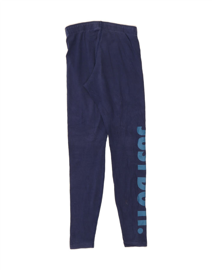 NIKE Womens Graphic Leggings UK 8 Small  Navy Blue Vintage Nike and Second-Hand Nike from Messina Hembry 