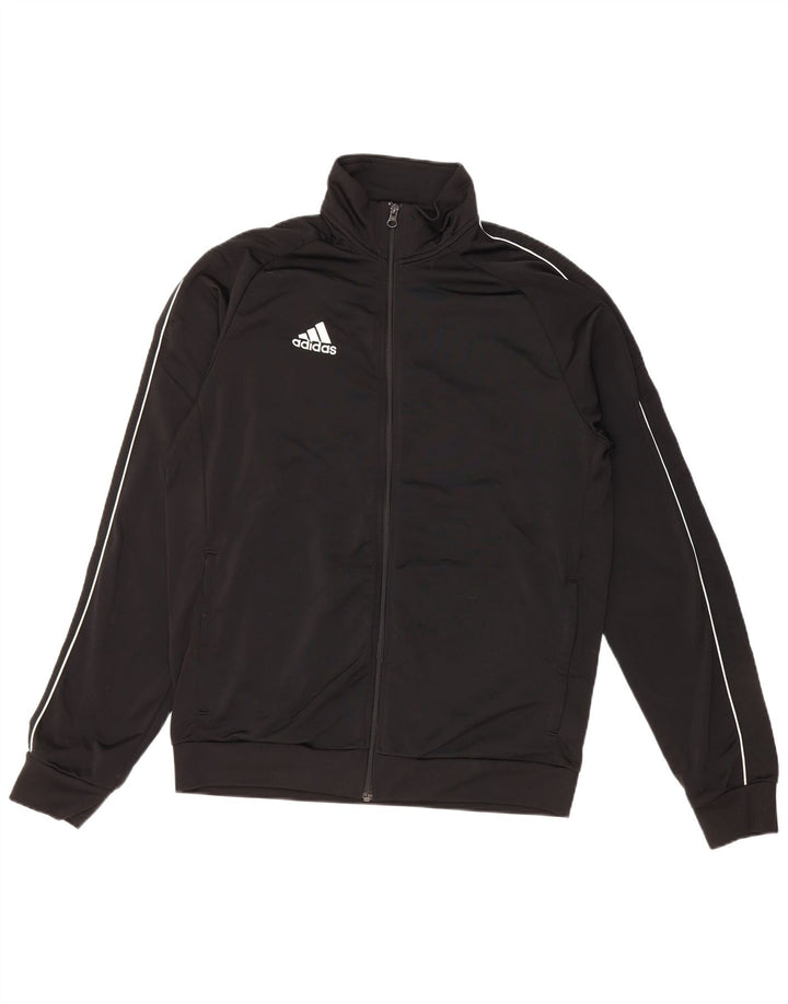 Adidas Mens Tracksuit Top Jacket Large Black Polyester