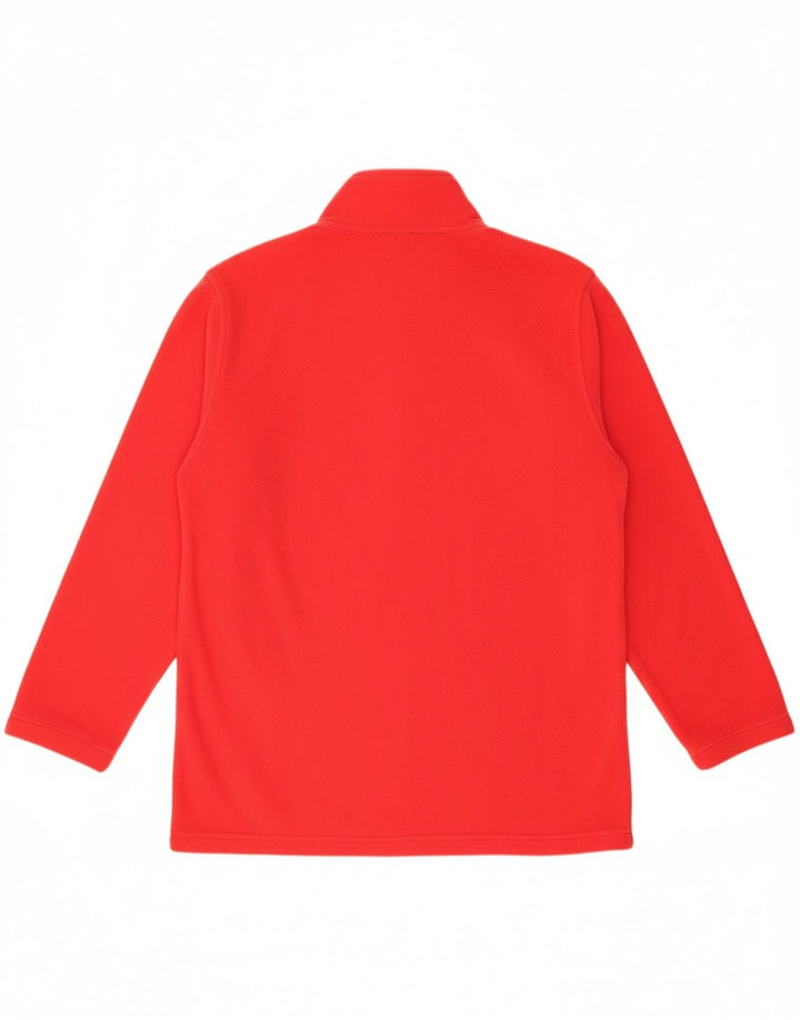 MCKINLEY Mens Zip Neck Fleece Jumper Large Red Polyester
