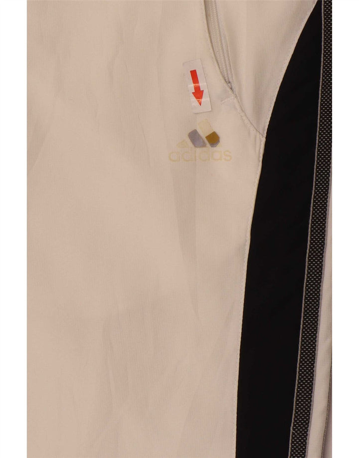 Adidas Mens Tracksuit Trousers XS White Colourblock Polyester