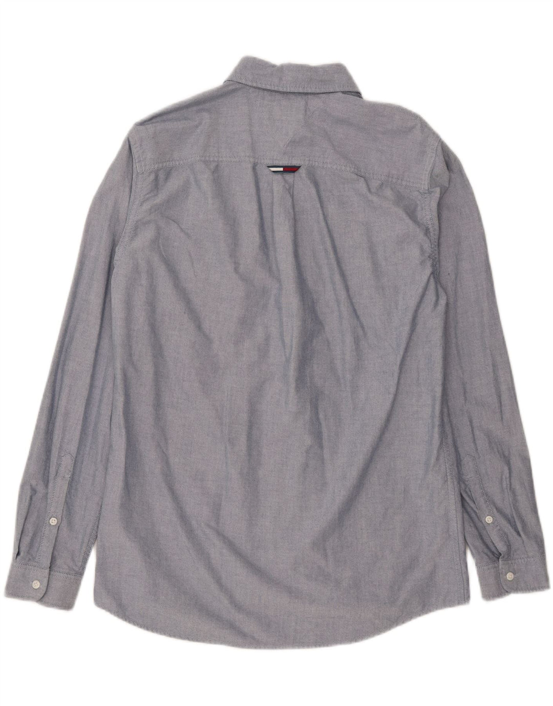 TOMMY HILFIGER Mens Regular Fit Shirt Medium Blue Cotton Vintage Tommy Hilfiger and Second-Hand Tommy Hilfiger from Messina Hembry 