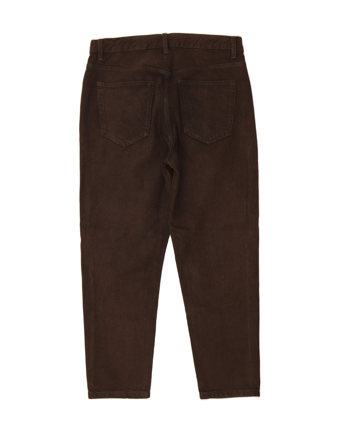 ZARA Mens Slim Cropped Trousers W31 L25 Brown Cotton Vintage Zara and Second-Hand Zara from Messina Hembry 