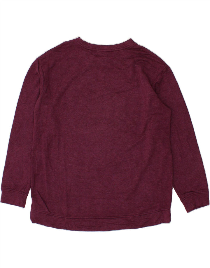 ORVIS Womens Oversized Sweatshirt Jumper UK 16 Large Maroon Modal Vintage Orvis and Second-Hand Orvis from Messina Hembry 