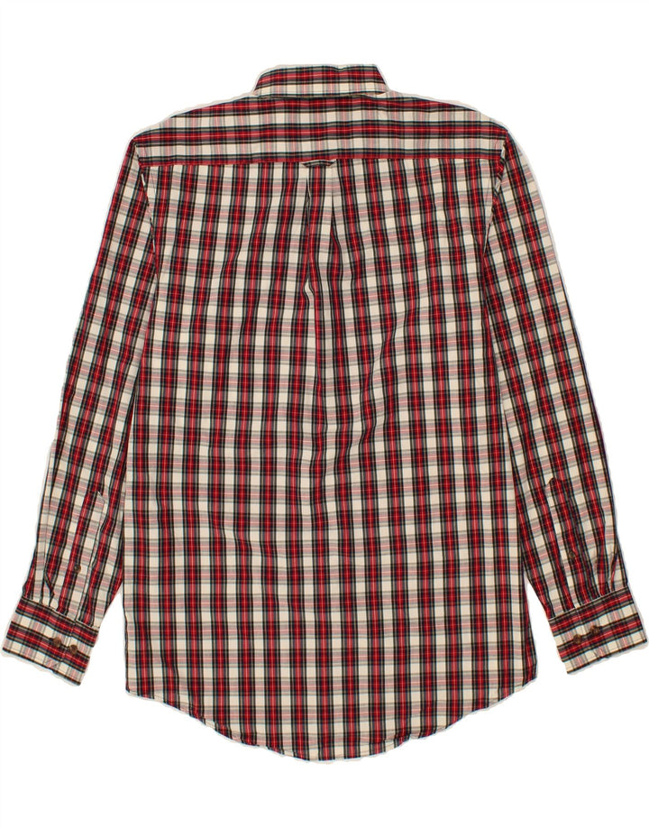 IZOD Mens Shirt Small Red Check Cotton Vintage Izod and Second-Hand Izod from Messina Hembry 