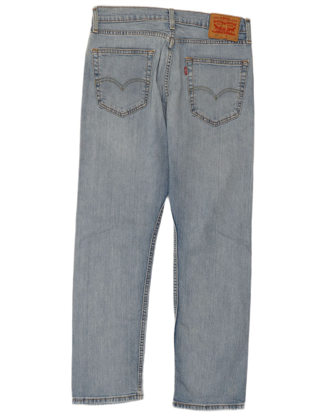 Levi's Womens 502 Straight Jeans W32 L27 Blue Cotton
