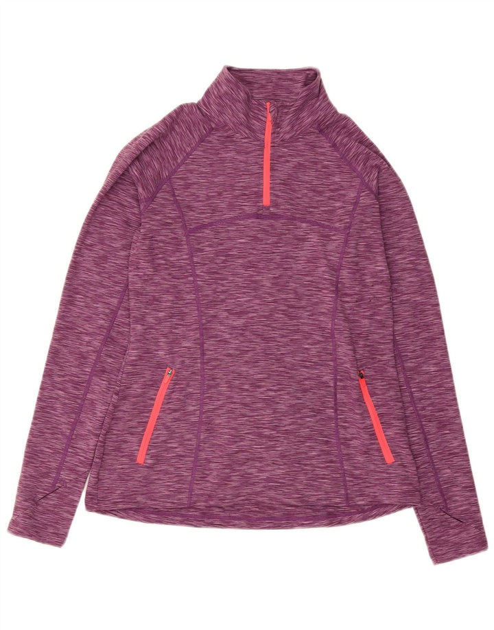 Mountain Warehouse Womens Pullover Tracksuit Top UK 12 Medium Purple