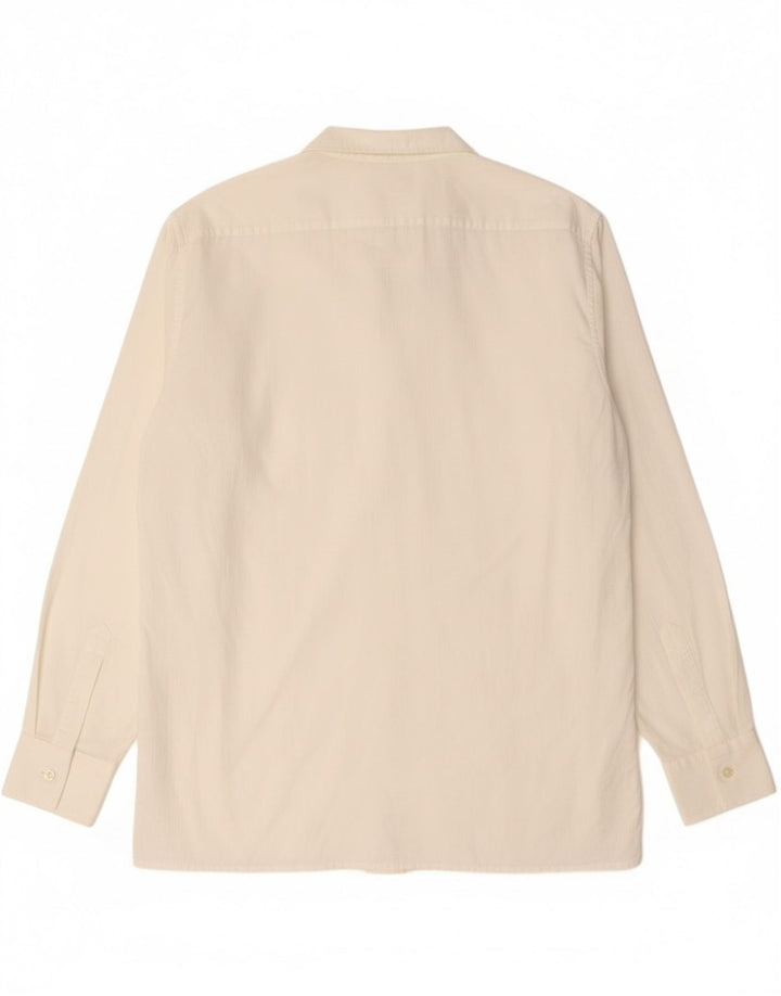 Vintage Mens Shirt Medium White Cotton