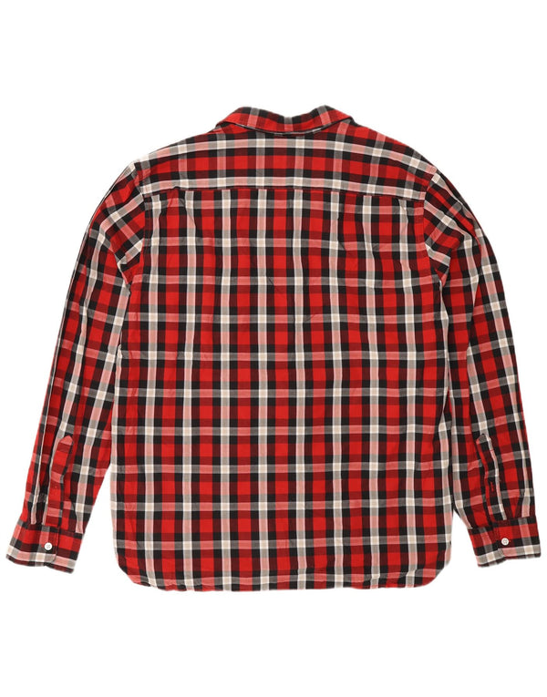 Levi's Mens Shirt XL Red Check Cotton