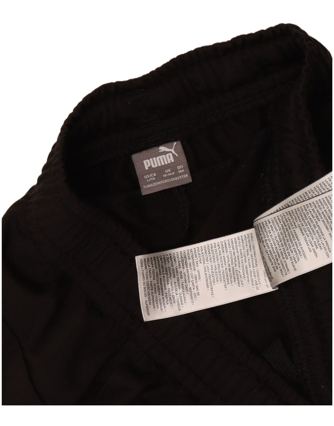Puma Boys Tracksuit Trousers 13-14 Years  Black Polyester