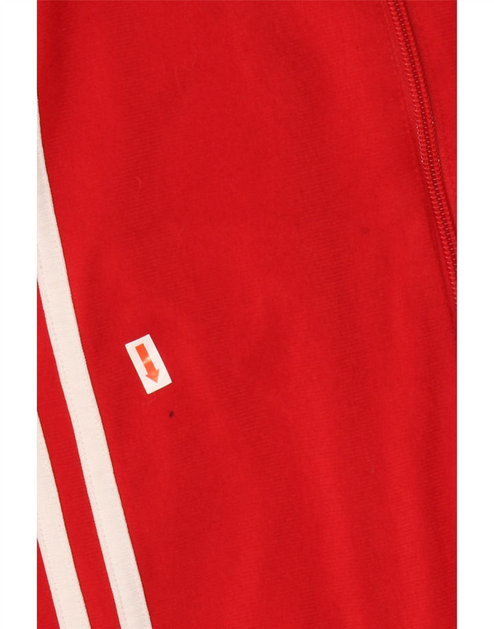 ADIDAS Træningsdragt til mænd, topjakke UK 40/42 Medium Rød Colourblock Polyester